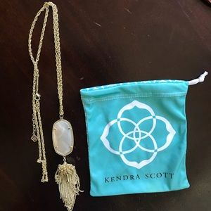 Kendra Scott Rayne Tassel necklace - gold mop